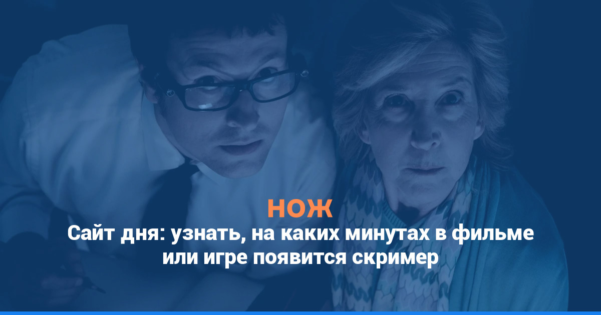 Сайт дня: узнать, на каких минутах в фильме или игре появится скример