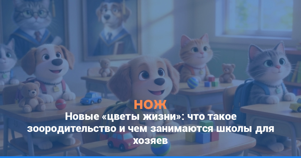 Новые «цветы жизни»: что такое зоородительство и чем занимаются в школах для хозяев питомцев