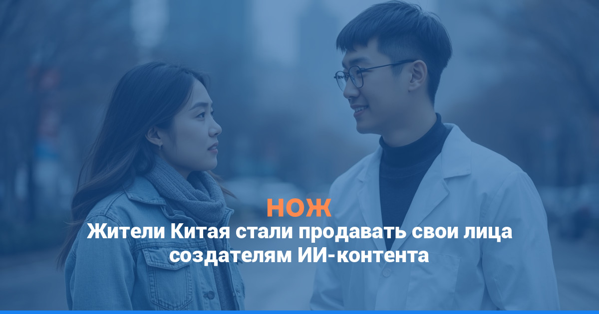 Жители Китая стали продавать свои лица создателям ИИ-контента
