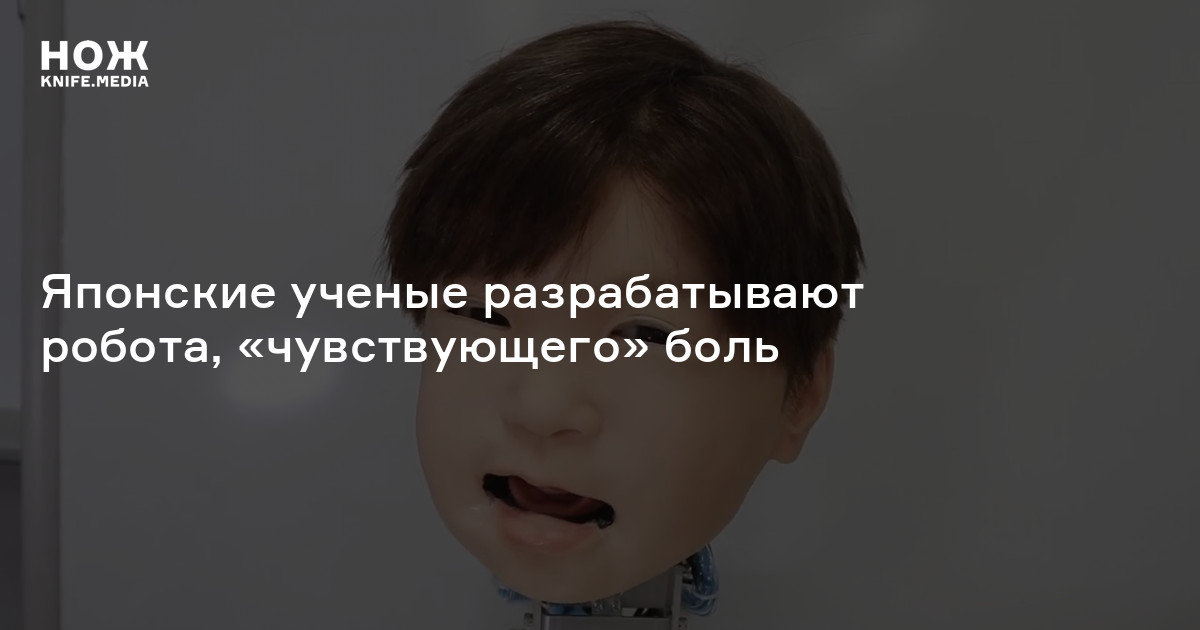 Японские ученые разрабатывают робота, «чувствующего» боль — Нож