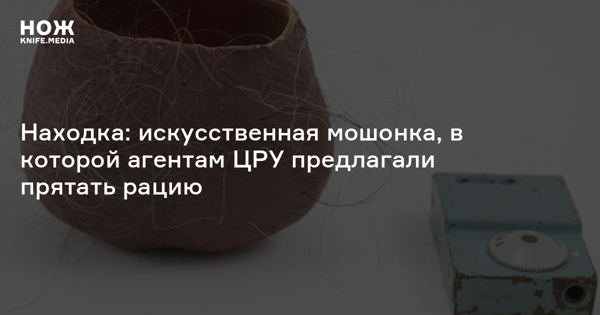 Находка: искусственная мошонка, в которой агентам ЦРУ предлагали ...